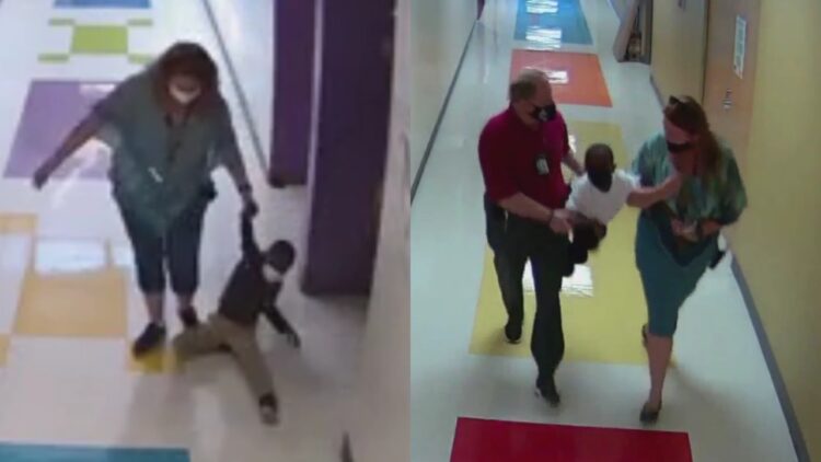 Florida school dragged boy Findley teacher dean hallway wedgie