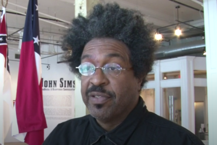 Black artist, artist-in-residence, Sims, John Sims, South Carolina, Columbia, gallery, apartment