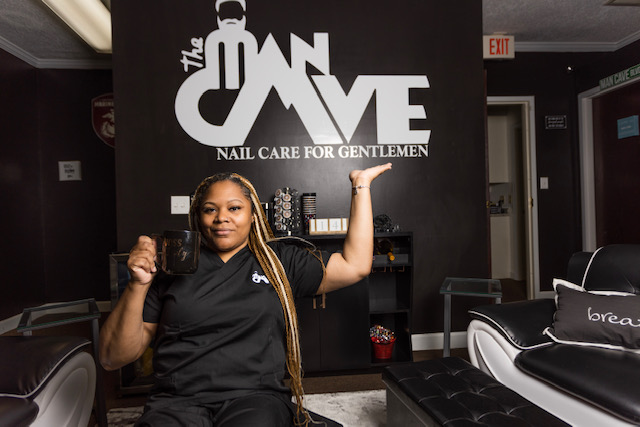 The Man Cave, Shana Soberanis, nail, pampered