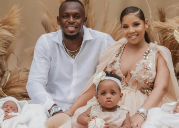Usain Bolt, Kasi Bennett, Twin, Boys, Welcome, Father, Father's Day
