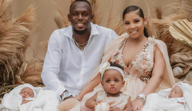 Usain Bolt, Kasi Bennett, Twin, Boys, Welcome, Father, Father's Day