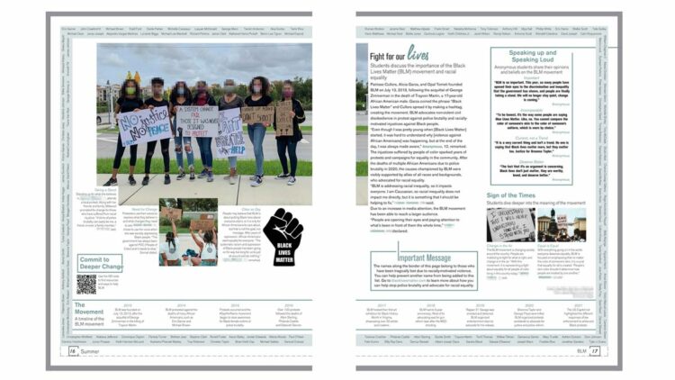 Black Lives Matter, Pages, BLM, Distribution, Pembroke Pines, Racism,Racist, Suspended ,West Broward High School ,West Broward High School,Yearbook