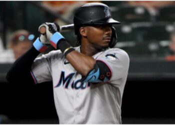 Lewis Brinson Miami Marlins Dinger Colorado Rockies