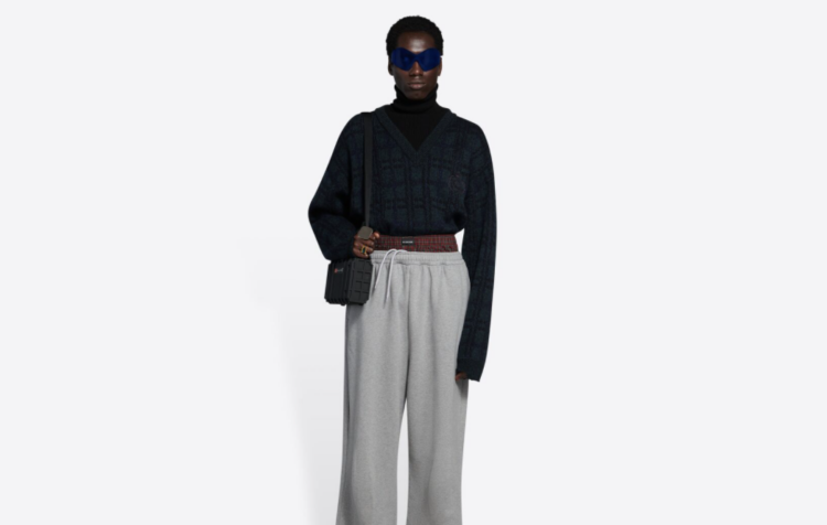 trompe-l’oeil, Balenciaga, sagging, fashion,sweatpants