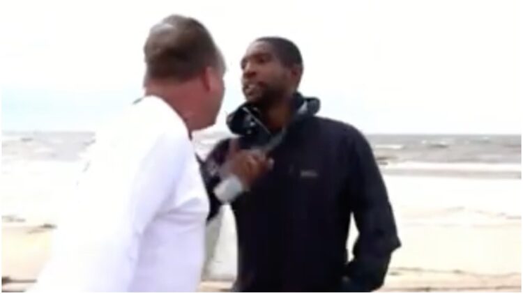 Shaquille Brewster MSNBC reporter hurricane Ida