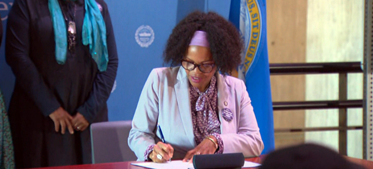 Boston, Mayor, Kim Janey, Massachusetts, Executive Order, Signed, Indigenous People's Day, Columbus Day