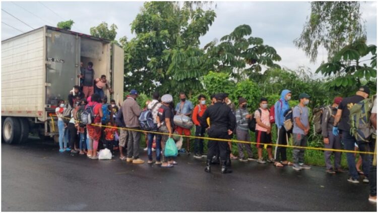 Haitians shipping container Guatemala