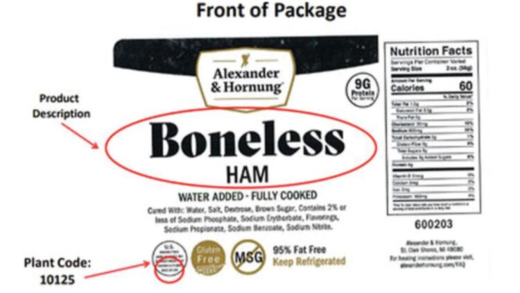 Alexander & Hornung pork recall Listeria pepperoni