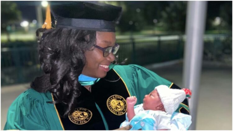 Dr. Queshonda J. Kudaisi baby PhD