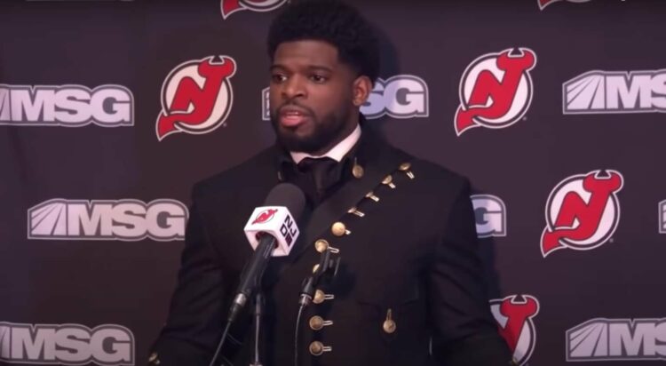 P.K. Subban. Defenseman, New Jersey Devils, Press Conference, Racial Taunt, Brother, Jordan Subban, South Carolina Stingrays, Defensemen, Jacksonville Icemen, Defenseman, Jacob Panetta, Released, Game.