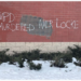 Graffiti describing Twin Cities feelings about the Amir's shooting. (courtesy Instagram)