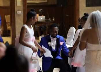 Dontez Williams, Groom, Wedding, Ceremony, Adoption, Proposal, Stepdaughters, Abigaile, Natalie, Bride, Myshella Burton, Detroit, Michigan