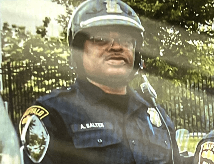 Aaron Walter Jr. shooting hero TOPS Friendly Markets security guard police officer scammers GoFundMe account Aaron Salter III relatives