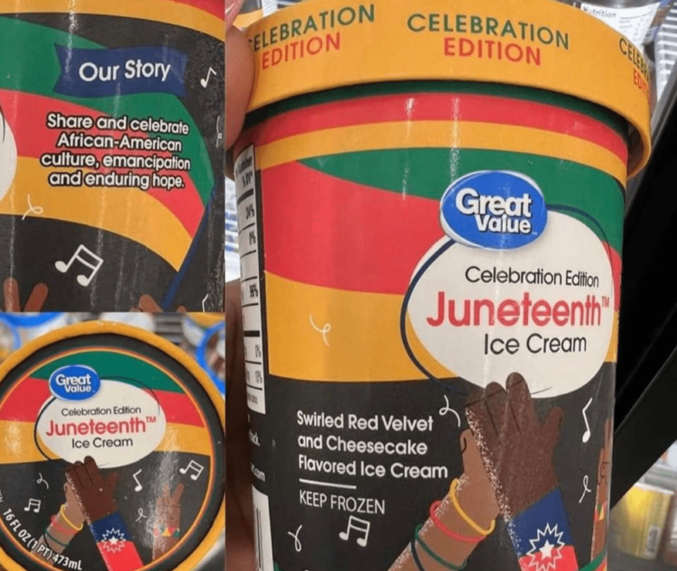 Walmart Juneteenth ice cream Black Twitter outrage social media
