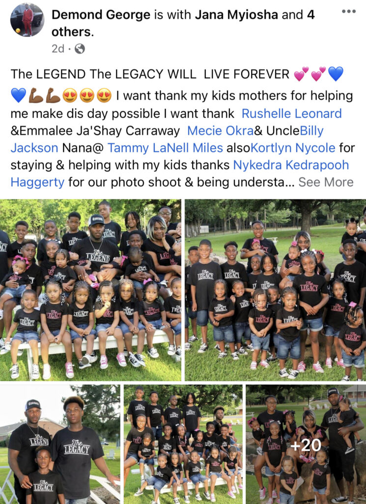 Demond George, 33, Kids, Family, Photoshoot, Facebook.