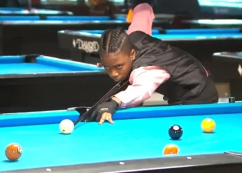 D’Angelo "Jawz" Spain, 11-year-old, Pool Player, Father, Frank Spain II, Mother, Angela Spain, Center Pocket Billiards, Poll Hall, Bowie, Maryland, Top-Ranking, Player, Junior International Championships, Tournaments,