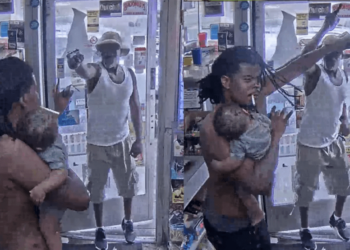 Detroit man baby gas station gun Euric Butler charges