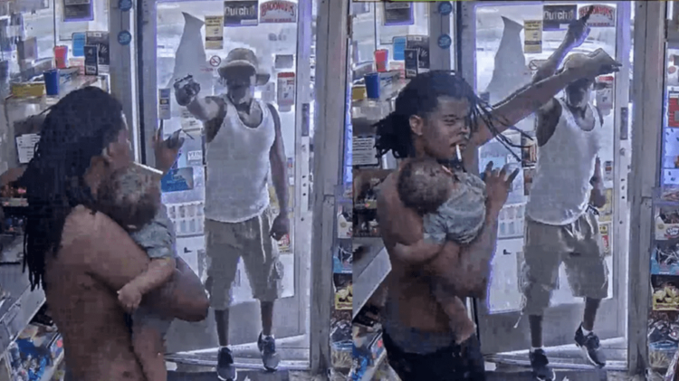 Detroit man baby gas station gun Euric Butler charges