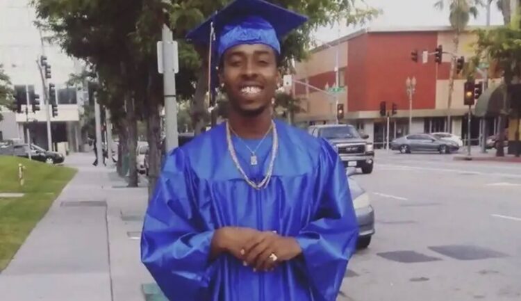 California Black man Robert Adams fatal shooting San Bernardino Police unmarked car