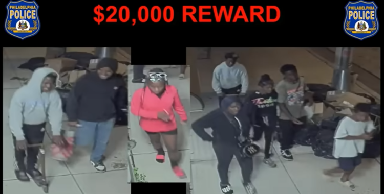 Philadelphia, Police, suspects, traffic cone, video, James Lambert, teens