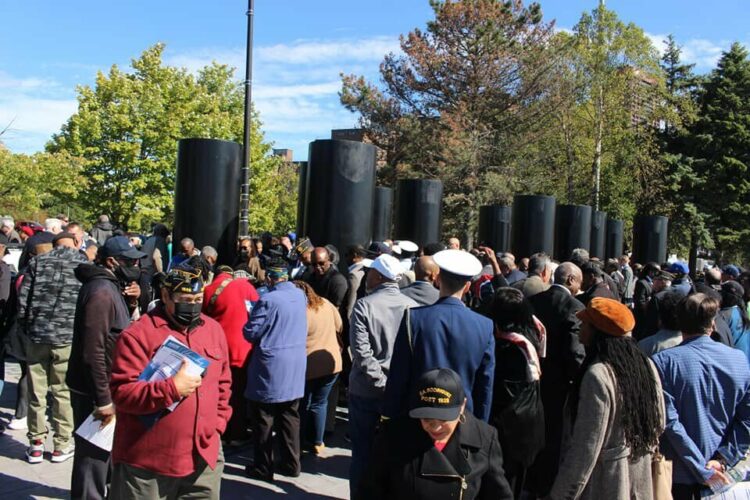heroes, ceremony, monument, history, African Americans, wars, Congressman Brian Higgins, veterans, Buffalo, New York
