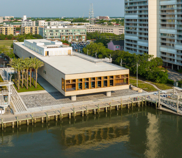 The International African American Museum IAAM former slave dock Charleston S.C. Gadsden's Wharf