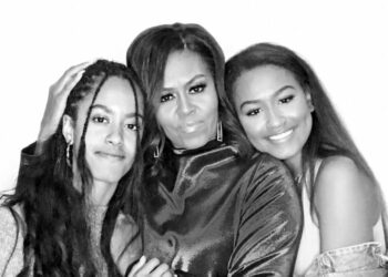 former first lady Michelle Obama Paparazzi daughters Sasha Malia Obama alone