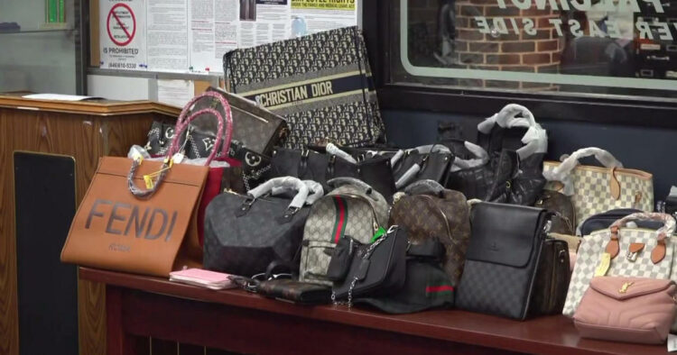 NYPD $10 million designer knock-offs counterfeit goods bust 17 street vendors