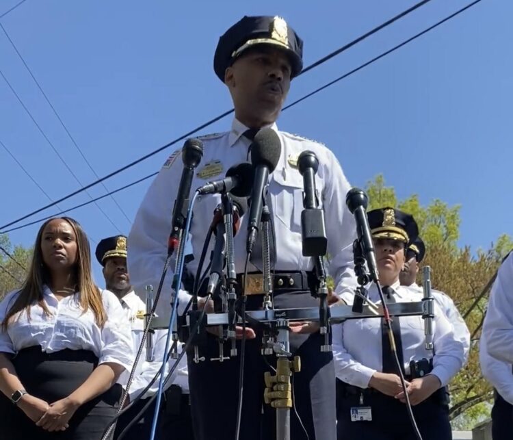 Chief Robert Contee Police D.C. shooting Stewart Funeral Home