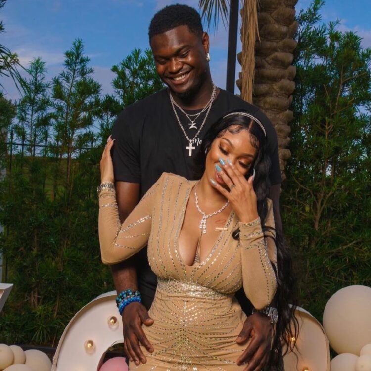Zion Williamson Rose Pelican Baby Girlfriend Ahkeema