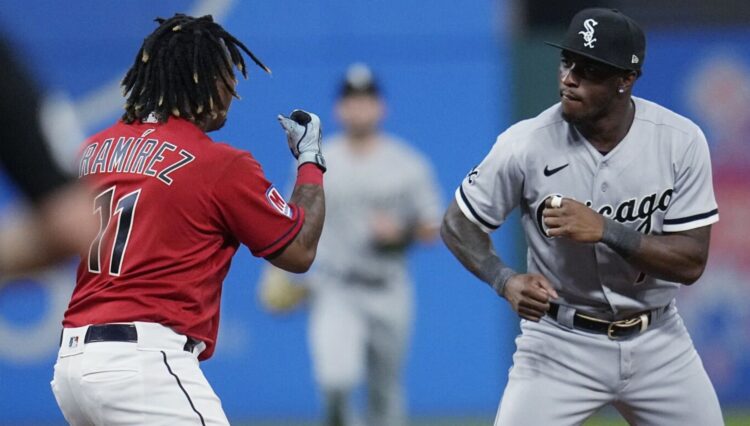 punches, brawl, Cleveland Guardians, Chicago White Sox, fight, Tim Anderson, José Ramírez, Progressive Field